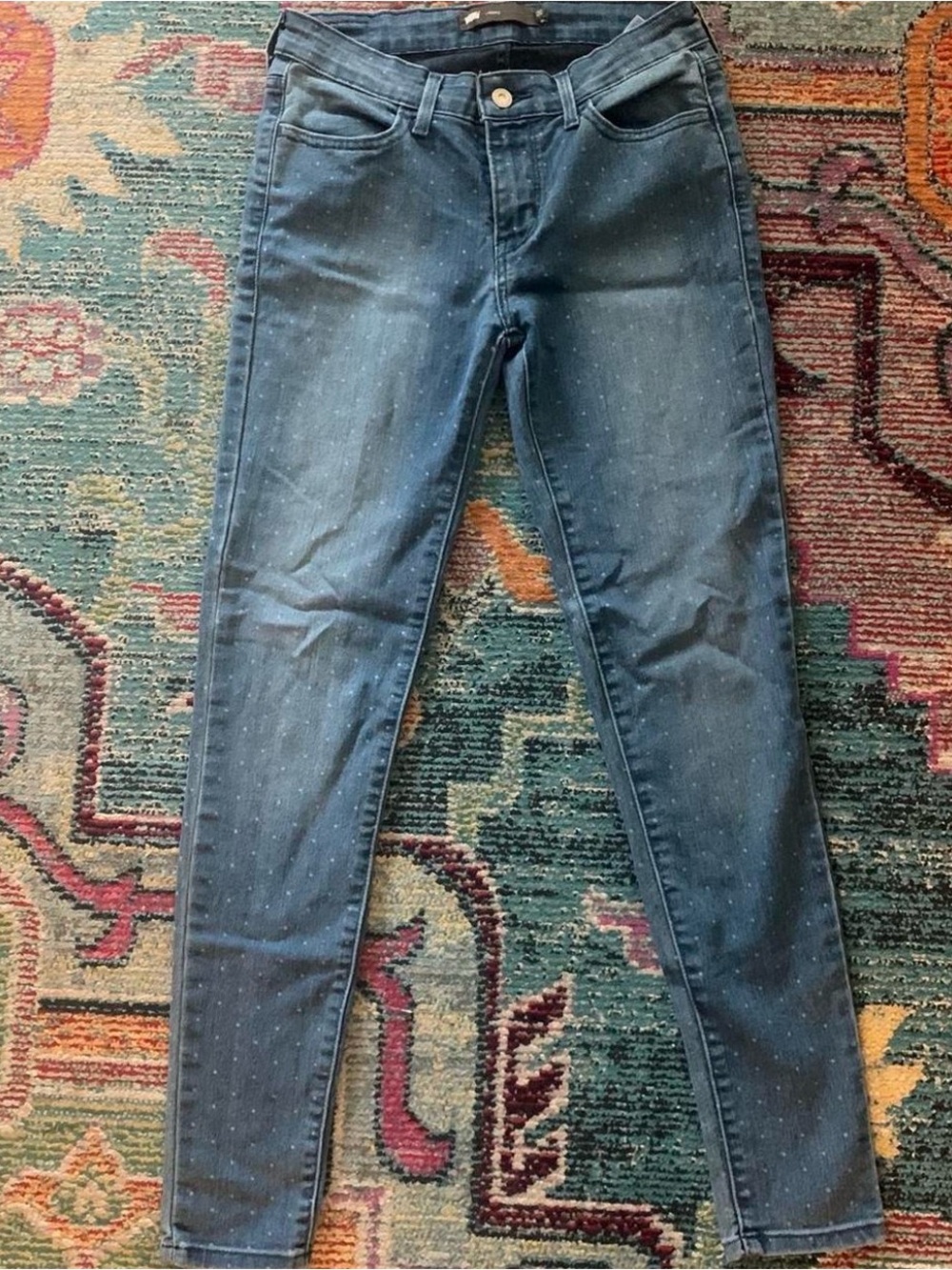 Dark Blue Polka Dot Skinny Jeans Levi’s